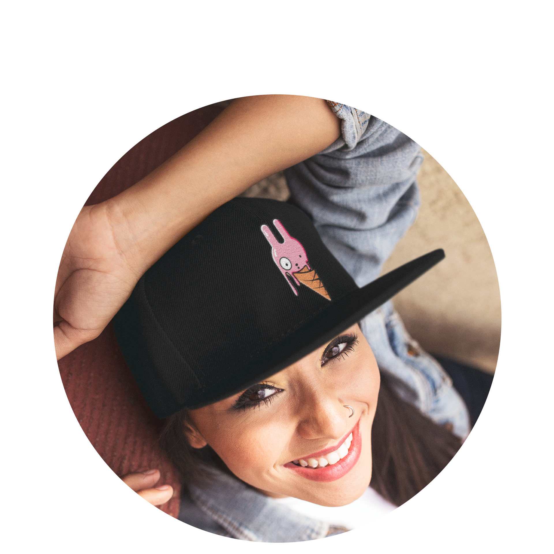 Twill Cap / Black / Cone