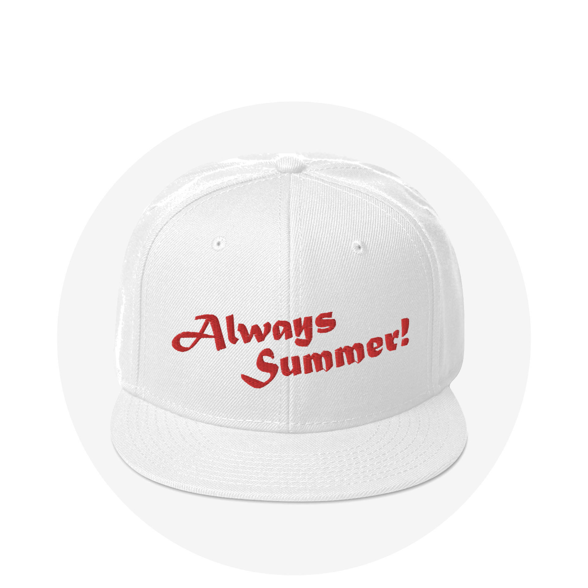 Snapback Cap / White / Americanos