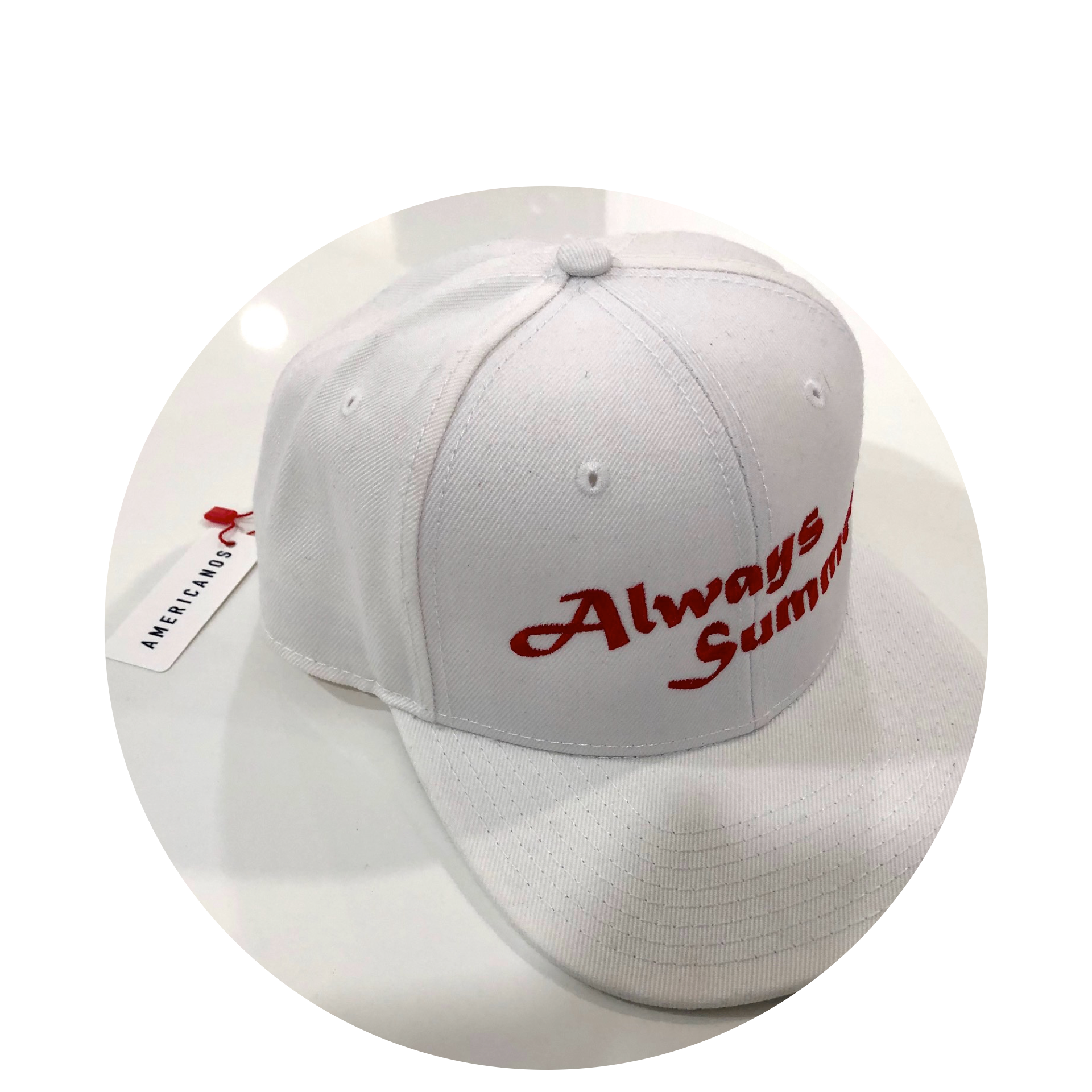 Snapback Cap / White / Americanos
