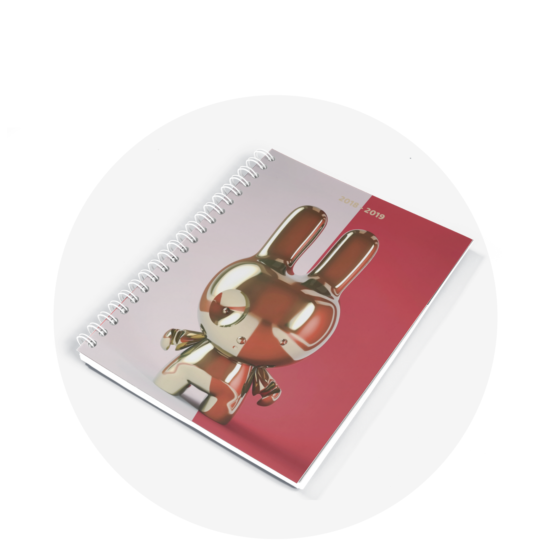 Planner / Gold Bunny