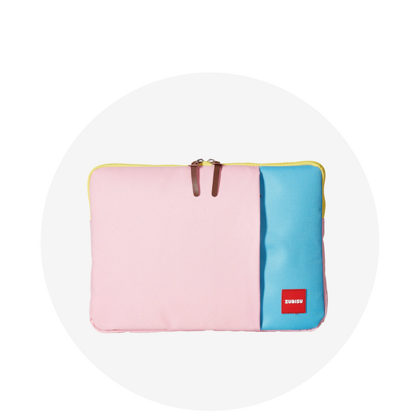 Laptop Sleeve / Pink & Aqua