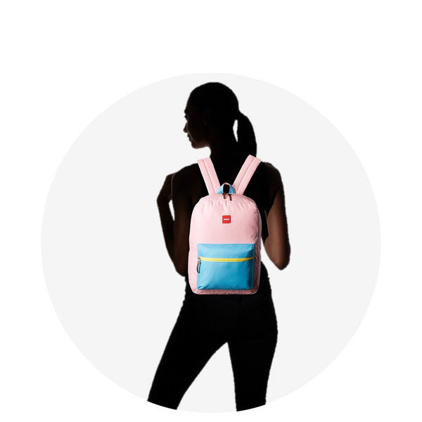Small Backpack / Pink Aqua