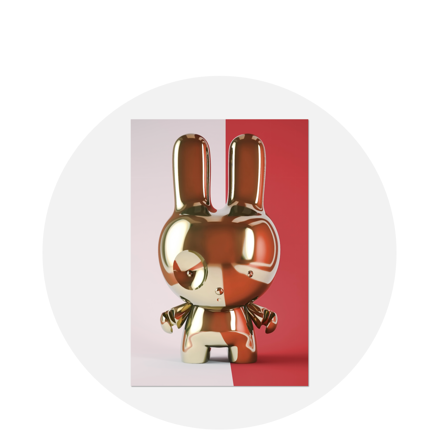 Gold Bunny / Giclee Print