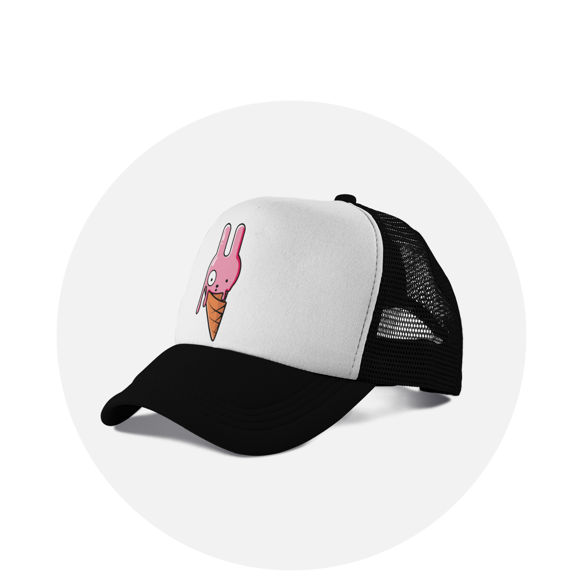 Trucker Cap / Black / Cone