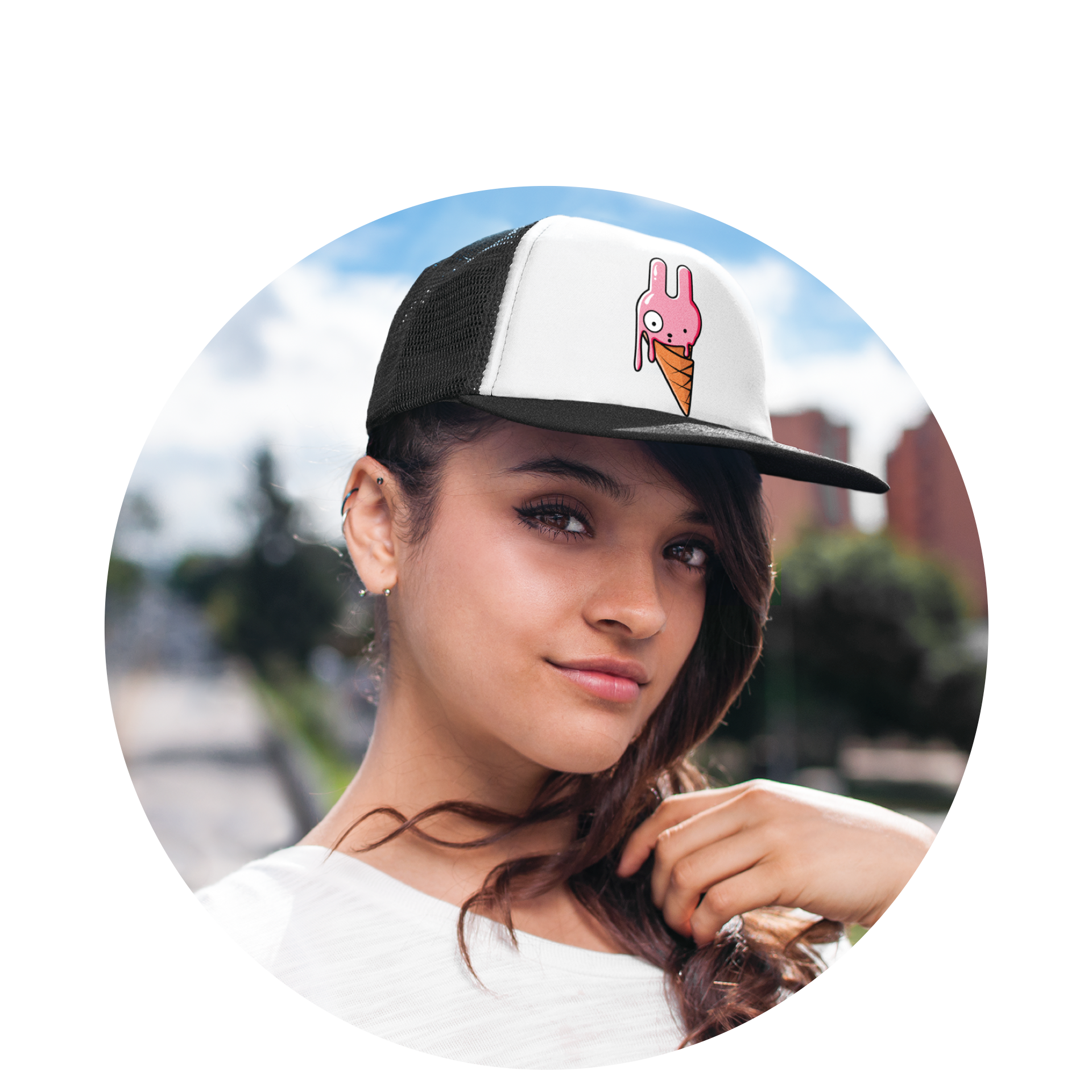 Trucker Cap / Black / Cone