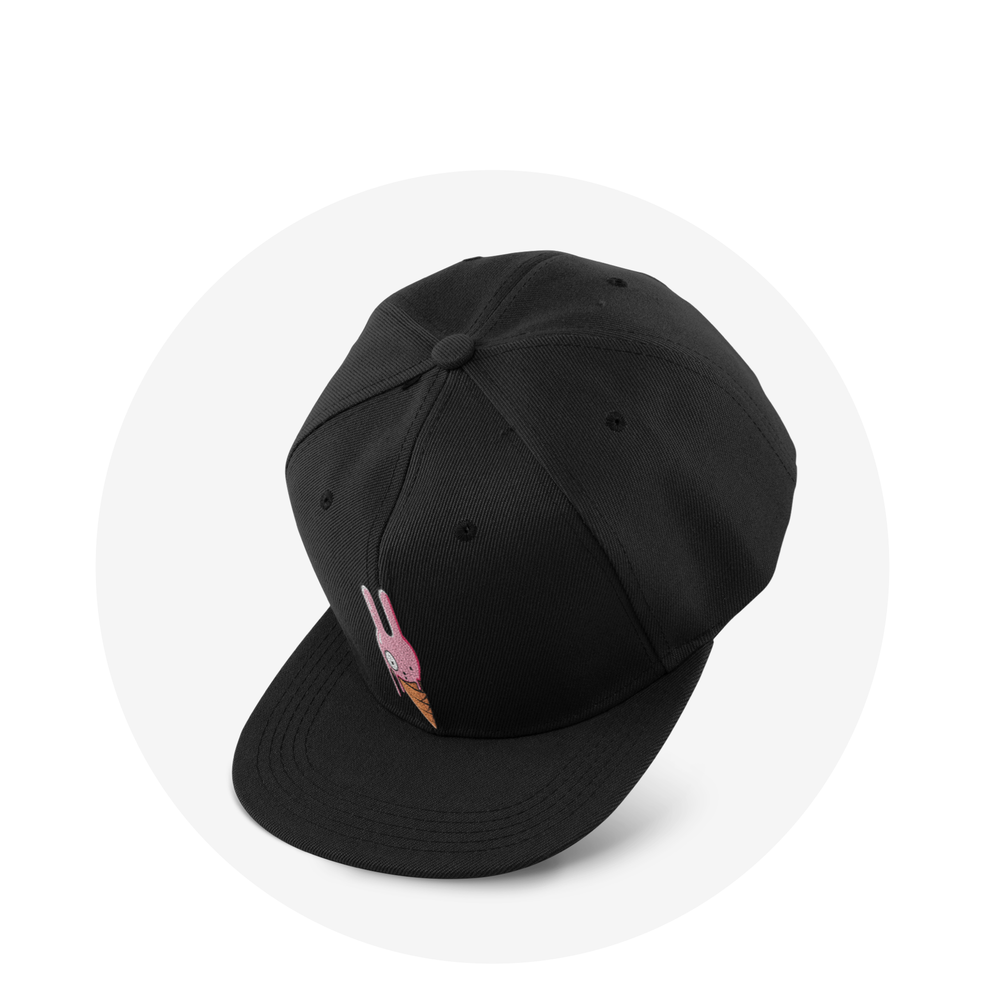 Twill Cap / Black / Cone