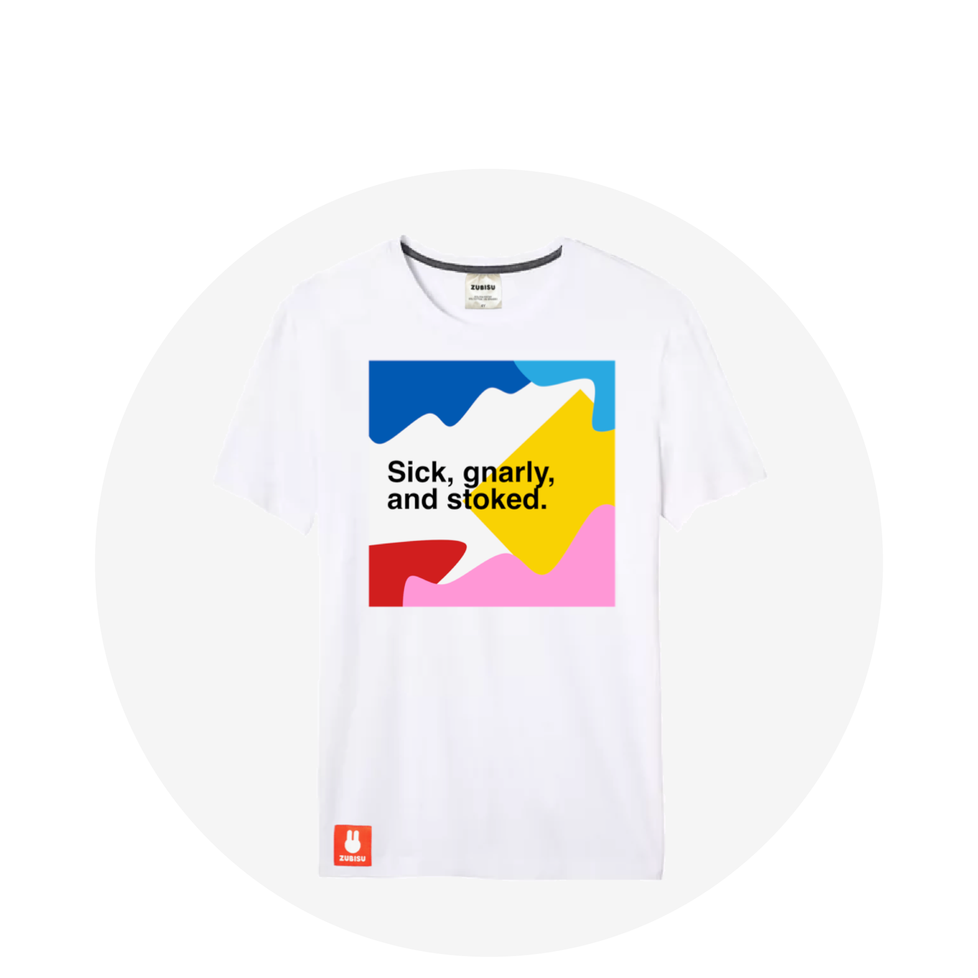 Gnarly and stoked / White